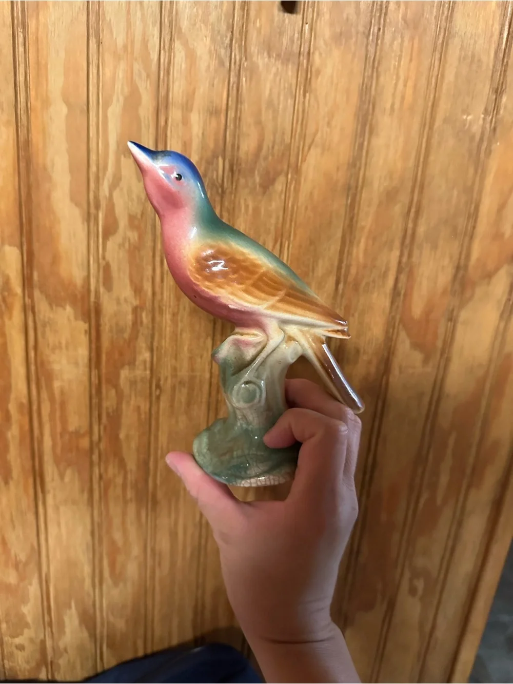 vintage Royal Copley ceramic bird figurine